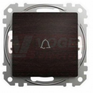 SDD181131 Tlačítko 1/0 "zvonek", Wenge, bezšroubové svorky