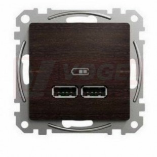 SDD181401 Dvojitá USB A+A nabíječka 2.1A wenge (Výroba pozastavena)