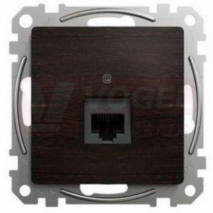 SDD181451 Datová zásuvka 1xRJ45 kat. 5e UTP wenge (Výroba pozastavena)