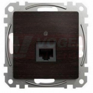 SDD181461 Datová zásuvka 1xRJ45 kat. 6 UTP wenge (Výroba pozastavena)