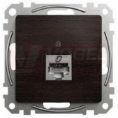 SDD181461S Datová zásuvka 1xRJ45 kat. 6 STP wenge (Výroba pozastavena)