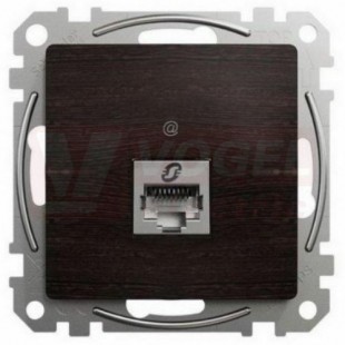 SDD181466S Datová zásuvka 1xRJ45 kat. 6A STP wenge (Výroba pozastavena)