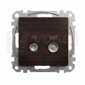 SDD181474S TV SAT zásuvka průběžná 7dB wenge (Výroba pozastavena)