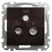 SDD181484 TV-R-SAT zásuvka průběžná 7dB wenge (Výroba pozastavena)