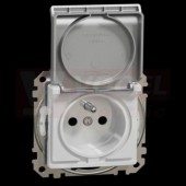 SDD213013 Zásuvka 230V 16A IP44, Aluminium, šroubové svorky