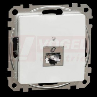 SDD111466S Datová zásuvka 1xRJ45 kat. 6A STP, bílá, zářezové svorky