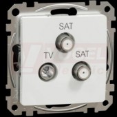 SDD111481S TV-SAT-SAT zásuvka koncová 4dB, bílá, šroubové svorky
