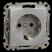 SDD113021 Zásuvka 230V 16A SCHUKO, Aluminium, šroubové svorky