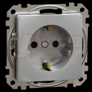 SDD113022 Zásuvka 230V 16A SCHUKO, Aluminium, bezšroubové svorky