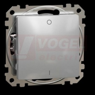 SDD113102 Spínač dvoupólový ř.2, Aluminium,  bezšroubové svorky