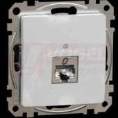 SDD113461S Datová zásuvka 1xRJ45 kat. 6 STP, Aluminium, zářezové svorky