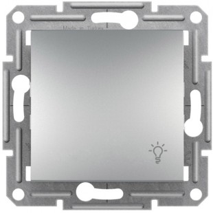 EPH0900161 Ovládač tlačítkový světlo 1/0 bezšroubový, alu