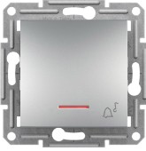 EPH1700161 Tlačítko "zvonek" orientační kontrolka bezšroubové, alu
