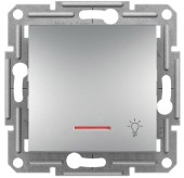 EPH1800161 Tlačítko "světlo" orientační kontrolka bezšroubové, alu