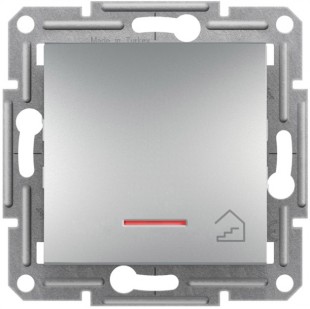 EPH1900161 Tlačítko "schody" orientační kontrolka bezšroubové, alu