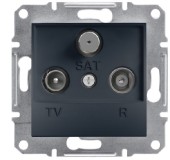 EPH3500171 Zásuvka TV-R-SAT, koncová, antracit, bez rámečku