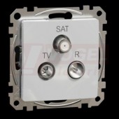 SDD113481 TV-R-SAT zásuvka koncová 4dB, Aluminium, šroubové svorky