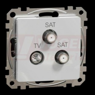 SDD113481S TV-SAT-SAT zásuvka koncová 4dB, Aluminium, šroubové svorky