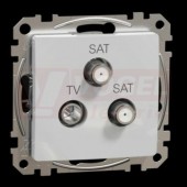 SDD113481S TV-SAT-SAT zásuvka koncová 4dB, Aluminium, šroubové svorky