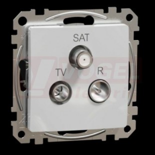 SDD113484 TV-R-SAT zásuvka průběžná 7dB, Aluminium, šroubové svorky
