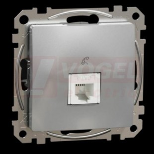 SDD113491 Telefonní zásuvka 1xRJ11, Aluminium, zářezové svorky