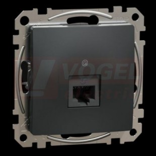 SDD114451 Datová zásuvka 1xRJ45 kat. 5e UTP, Antracit, zářezové svorky