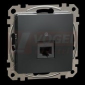 SDD114451 Datová zásuvka 1xRJ45 kat. 5e UTP, Antracit, zářezové svorky