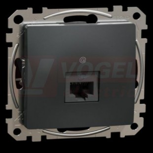 SDD114461 Datová zásuvka 1xRJ45 kat. 6 UTP, Antracit, zářezové svorky