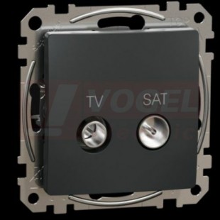 SDD114471S TV SAT zásuvka koncová 4dB, Antracit, šroubové svorky