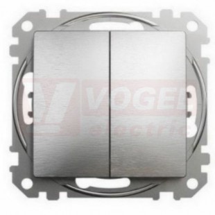 SDD170108 Přepínač dvojitý střídavý ř.6+6 lešt. hl (Výroba pozastavena)