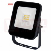 Svítidlo LED reflektorové  10W (ALFA SMD 10W NW), černé, 1000lm, 4000K neutrální bílá, IP65, IK07, úhel vyzař. 120°, živ. 25000h, tělo lakovaný hliník, difuzor tvrzené sklo, 90x120x35mm, připoj. do svorkovnice, max.3x1,5mm2 (GXLR031)