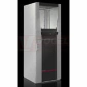 PC5366.050 skříň počítačová švh 600x1600x636mm, IP55, ocelový plech, s prosklenými dveřmi nahoře, zásuvkou pro klávesnici a přístrojovou policí