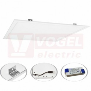 Svítidlo LED panel  45W (LED-GPL44-45/BI) čtverec, 5000lm, 4000K, vyzař.úhel 140°, živ. 30 000h., hliník/plast, IP20, rozměr 59,5x59,5x0,9cm