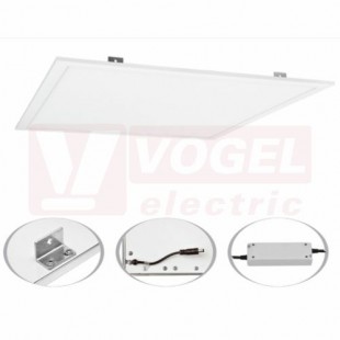 Svítidlo LED panel  45W (LED-GPL44-45/UGR/BI) čtverec bílý, mikroprismatickým kryt, URG<19, 5000lm, 4000K, vyzař.úhel 140°, IP20, živ.30 000h., hliník/plast, rozměr 59,5x59,5x0,9cm