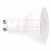 Žárovka LED GU10 230VAC   5W (LED5W-GU10/2700) 12x LED SMD2835, 470lm, 2700K teplá bílá, úhel vyzař. 120°, živ. 50 000h., barva šedá, rozměr 5,6 x pr.5cm
