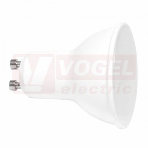 Žárovka LED GU10 230VAC   7,5W (LED7,5W-GU10/2700) 18x LED SMD2835, 710lm, 2700K teplá bílá, barva šedá, živ. 50 000h., rozměr 5,6 x pr.5cm
