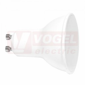 Žárovka LED GU10 230VAC   7,5W (LED7,5W-GU10/4100) 18x LED SMD2835, 750lm, 4100K bílá, barva šedá, živ. 50 000h., rozměr 5,6 x pr.5cm