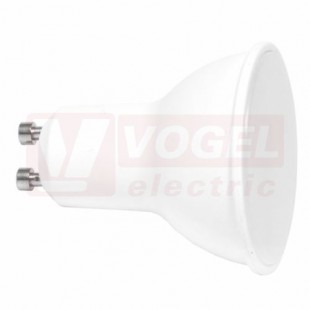 Žárovka LED GU10 230VAC   5W (LED5W-GU10/4100) 12x LED SMD2835, 490lm, 4100K bílá, úhel vyzař. 120°, živ. 50 000h., barva šedá, rozměr 5,6 x pr.5cm