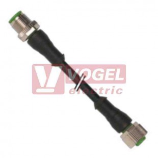 7356-40041-6580500 konektor M12/5-pin/vidl/přímý - kabel ČE PUR UL/CSA+robot+drag do řetězu 5x0,34mm2 L=5,0m - konektor M12/5-pin/zás/přímý