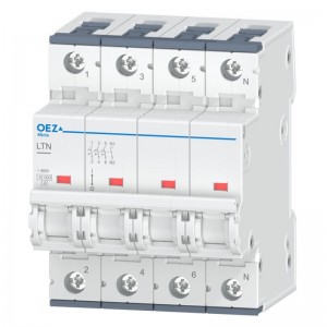 Jistič 3P+N 4A B (LTN-4B-3N) 10kA Nová Minia (46645)