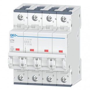 Jistič 3P+N   8A B (LTN-8B-3N)  10kA  Nová Minia (46646)