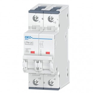 Jistič 2P/DC   2,0A B (LTN-UC-2B-2)  10kA  Nová Minia (46647)