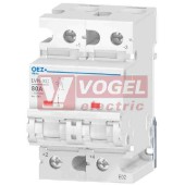 Jistič 2P/DC  80A C  LVN-XC-80C-2 Ue DC 220/440V, 10kA,  šířka 2x1,5M (EN60947-2) (46834)
