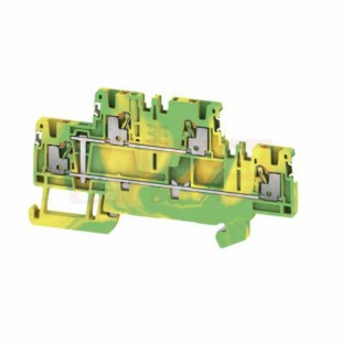 A2T 1,5 PE DL svorka řadová, dvoupatrová PUSH-IN 1,5mm2, PE zeleno-žlutá, š=3,5mm, upevnění na DIN lištu TS35 (2675100000) DL = Direct Labeling - svorka je osazená štítky pro přímý popis