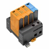 VPU AC I 3+1 R 275/25 LCF S 2PE přepěťová ochrana typ 1+2 (L1-L2-L3-N/2xPE), I imp 25kA/100kA (10/350µs), Uc 275V, s dálk.signalizací (2726770000)