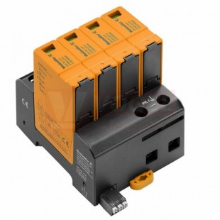 VPU AC I 4 R 275/25 LCF S přepěťová ochrana typ 1+2 (L1-L2-L3-N/2xPE), I imp 25kA (10/350µs), Uc 275V, s dálk.signalizací (2726790000)