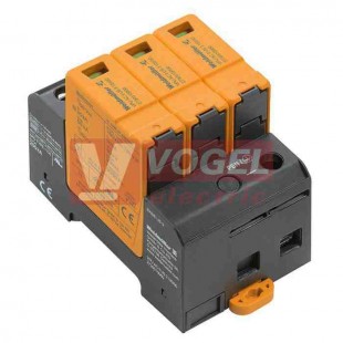 VPU AC II US 3 120/50 přepěťová ochrana typ 1+2 (L1-L2-L3/(N)), I imp 20kA/50kA (8/20µs), Uc 120V, bez dálk.signalizace (2730510000)