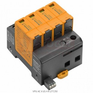 VPU AC II US 4 R 277/50 přepěťová ochrana typ 1+2 (L1-L2-L3-N/PE), I imp 20kA/50kA (8/20µs), Uc 277V, s dálk.signalizace (2730620000)