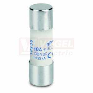 Pojistka 10x38  10A FUSE 10X38 10A 1000 VDC gPV pro jištění fotovoltalických systémů (2783230000)
