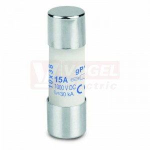 Pojistka 10x38  15A FUSE 10X38 15A 1000 VDC gPV pro jištění fotovoltalických systémů (2783250000)